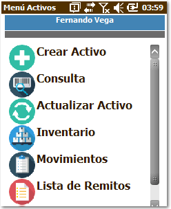 1. Opciones de activos
