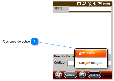 Botones de actualizar activo