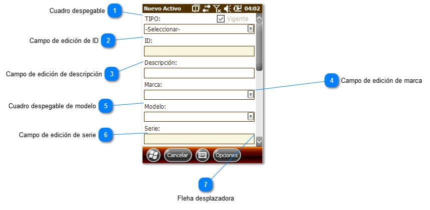 Crear activo 1