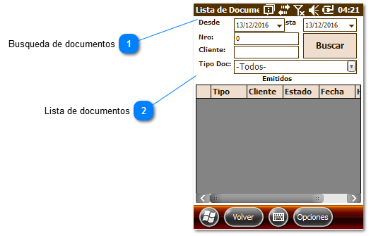 Lista de documentos