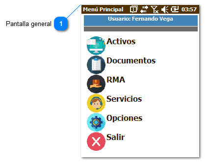 Pantalla principal